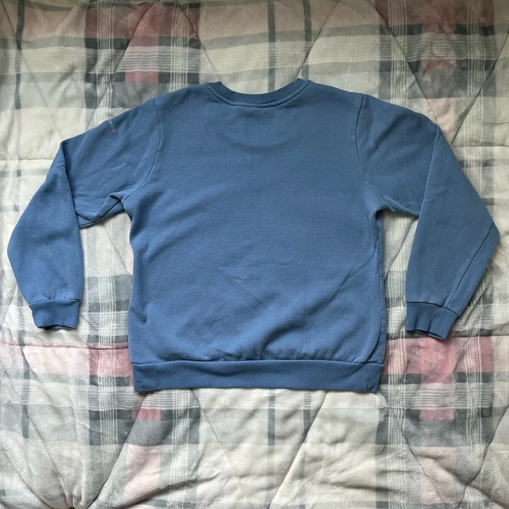 Columbia Women’s Medium Blue Crew Neck Sweatshirt - Picture 2 of 4